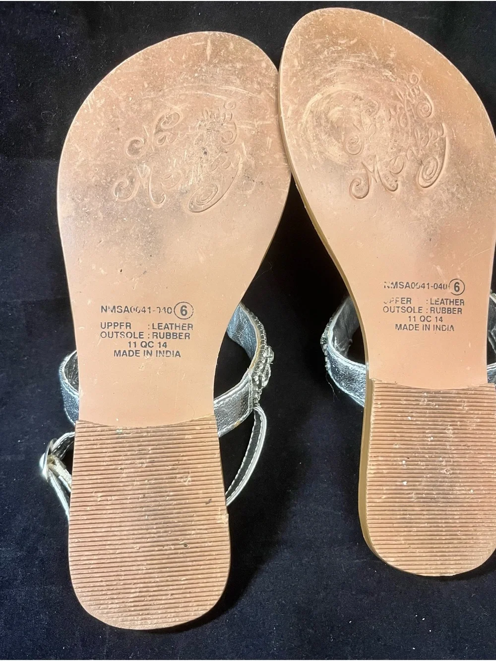 Naughty Monkey Silver Embellished Sandals